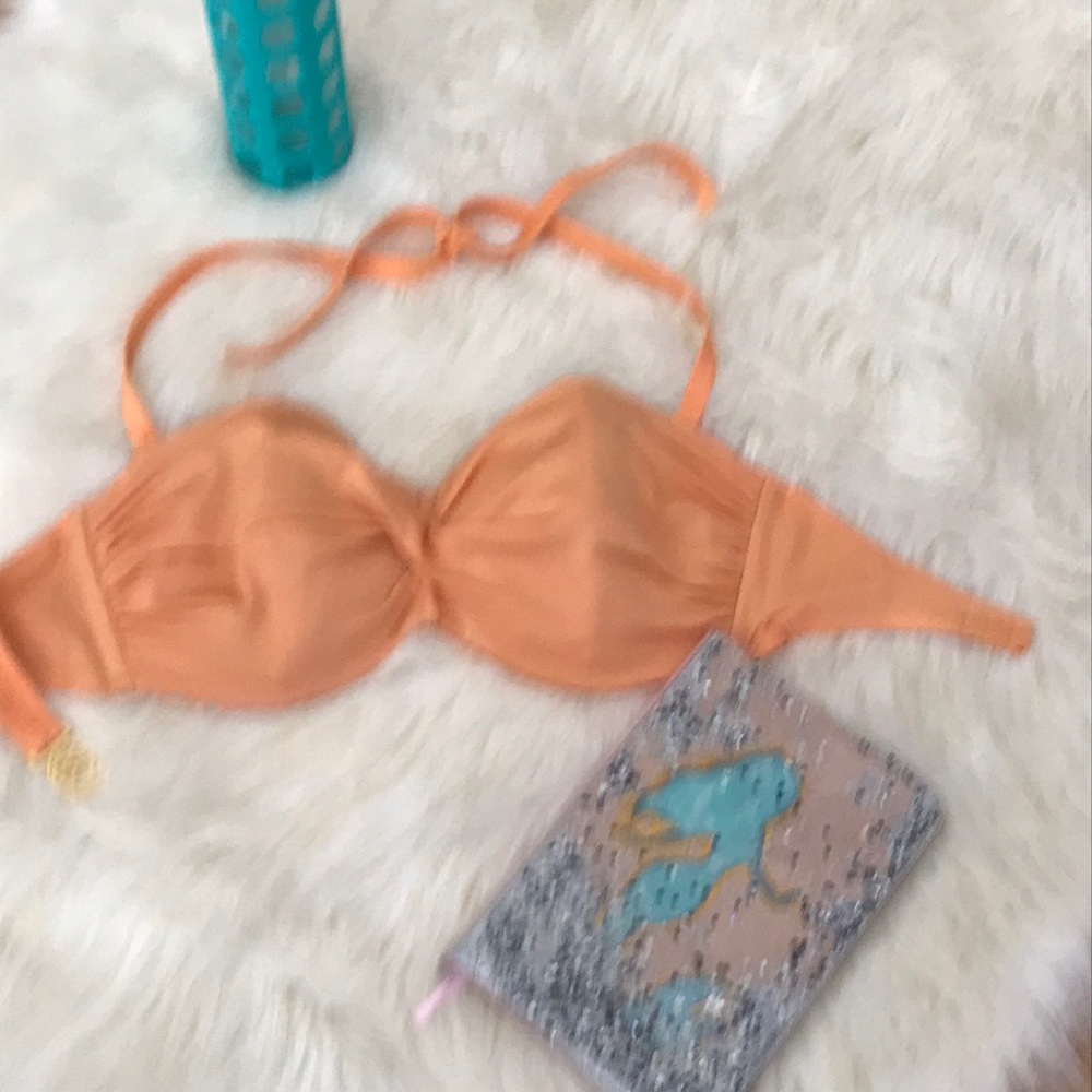 Cute peach vintage Victoria secrets swim top s - Picture 2 of 7